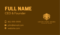 Yellow Wild Lion Business Card Image Preview