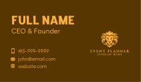 Yellow Wild Lion Business Card Image Preview