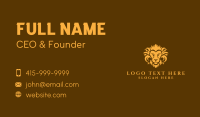 Yellow Wild Lion Business Card Design