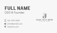 Styling Decor Boutique Letter J Business Card Image Preview