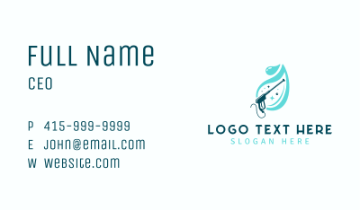 Water Pressure Washing Business Card Image Preview