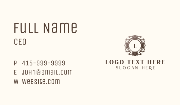 Wedding Royal Shield Business Card Design Image Preview