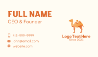 Desert Dunes Camel Business Card Image Preview