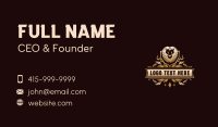 Luxury Lion Ornament Business Card Design