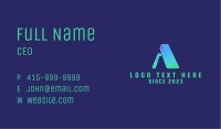 Gradient Media Letter A Business Card Image Preview