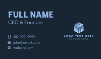 Gradient Cube Letter E Business Card Image Preview