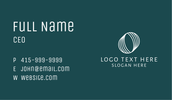 Whole Note Geometric Business Card Design Image Preview