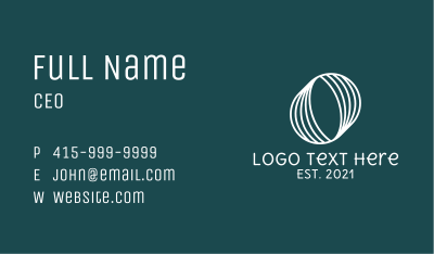 Whole Note Geometric Business Card