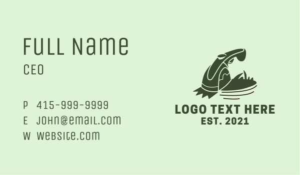 Electric Garden Grass Shears Business Card Design Image Preview