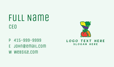 Organic Fruit Veggies Business Card Image Preview