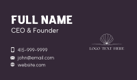 Shell Minimalist Wordmark Business Card Design