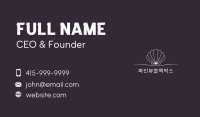 Shell Minimalist Wordmark Business Card Image Preview