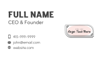 General Business Brush Wordmark Business Card Design