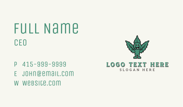 Weed Marijuana Cannabis Business Card Design Image Preview