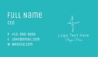 Minimalist Ballerina Pose Business Card Image Preview