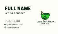Herbal Mortar & Pestle Business Card Image Preview