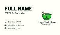 Herbal Mortar & Pestle Business Card Preview