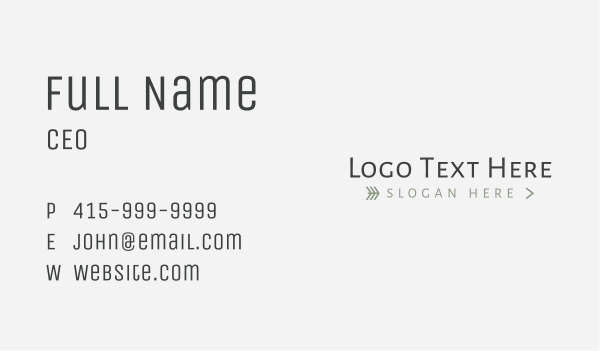 Arrow Fashion Wordmark Business Card Design Image Preview