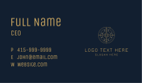 Golden Astrology Compass Business Card Image Preview