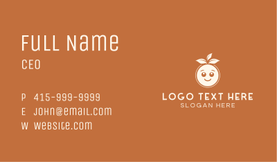 Round Leaf Face Business Card Image Preview