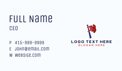 Flag Tshirt Apparel Business Card Image Preview