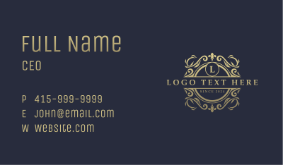 Premium Royalty Ornament Business Card Image Preview