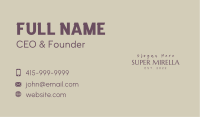 Apparel Design Wordmark Business Card Image Preview