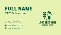 Green Gardener Man Business Card Design