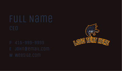 Angry Wolf Gamer Business Card Image Preview