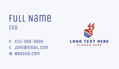 Military Eagle Shield Business Card Image Preview