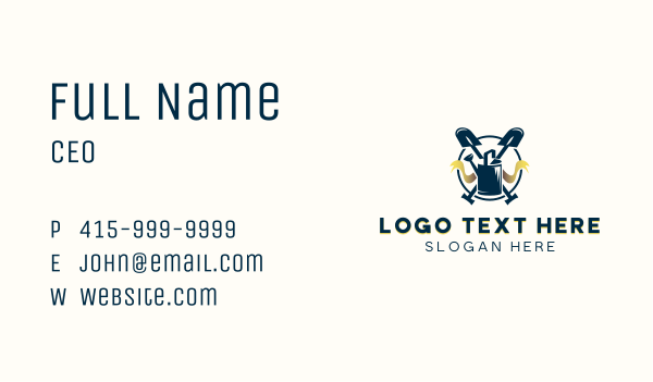 Watering Can Shovel Landscaping Business Card Design Image Preview