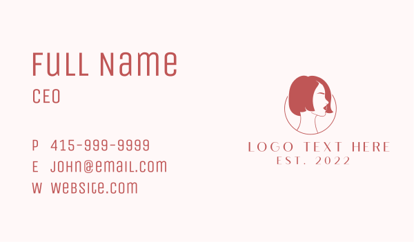 Beauty Hair Stylist Business Card Design Image Preview