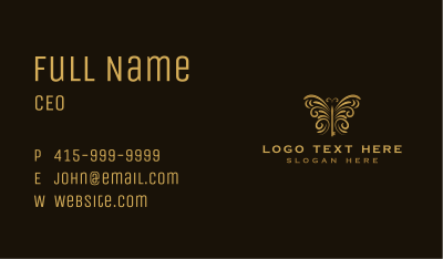 Stylish Butterfly Key Business Card Image Preview