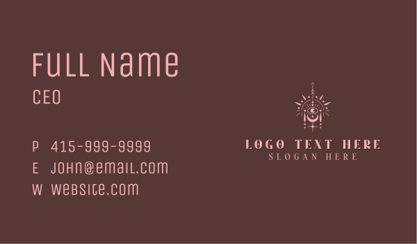 Bohemian Eye Holistic Business Card Design Image Preview