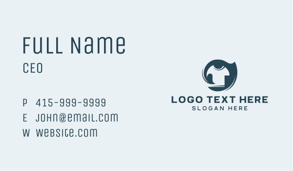Clothing Apparel T-shirt Business Card Design Image Preview