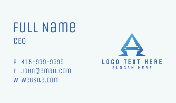 Repair Letter A Business Card Design Image Preview
