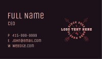 Cowboy Hipster Badge Business Card Image Preview