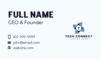 Generic Tech Company Business Card Image Preview