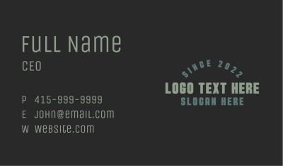Masculine Arch Business Business Card