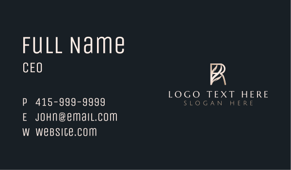 Elegant Premium Luxury Letter R Business Card Design Image Preview