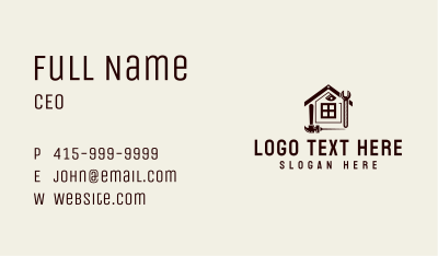 Home Construction Tools Business Card Image Preview