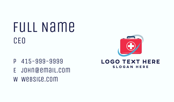 Emergency First Aid Kit Business Card Design Image Preview
