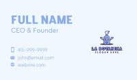 Sanitation Cleaning Spray Business Card Design