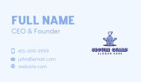 Sanitation Cleaning Spray Business Card Image Preview