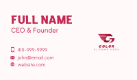 Aviation Eagle Letter G Business Card Image Preview
