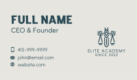 Justice Scale Sword Business Card Image Preview