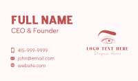 Red Cosmetics Grooming Business Card Image Preview