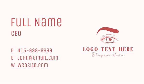 Red Cosmetics Grooming Business Card Design Image Preview