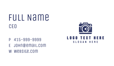 Camera Photography Studio Business Card Image Preview
