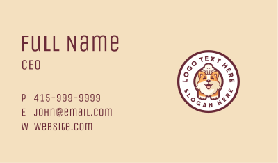 Chef Dog Pet Business Card Image Preview